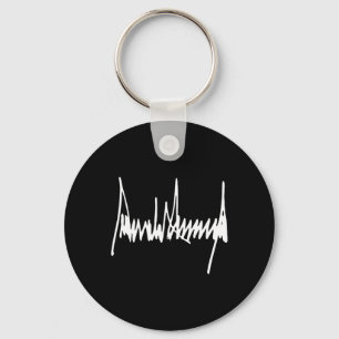 Trump Signature Usa Mega 47th President Pro-trump Key Ring