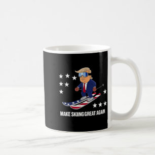 Trump ski usa - make skiing great again coffee mug