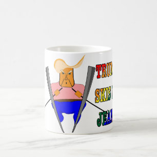 Trump Skis In Jeans Coffee Mug