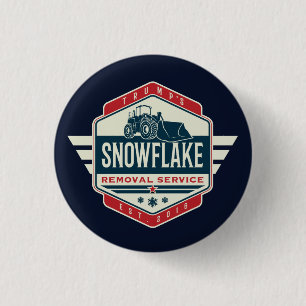 Trump Snowflake Removal Service Novelty Gift 3 Cm Round Badge