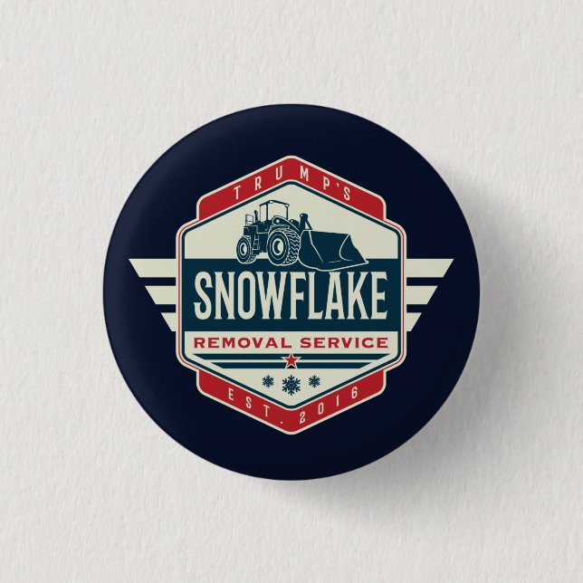 Trump Snowflake Removal Service Novelty Gift 3 Cm Round Badge (Front)