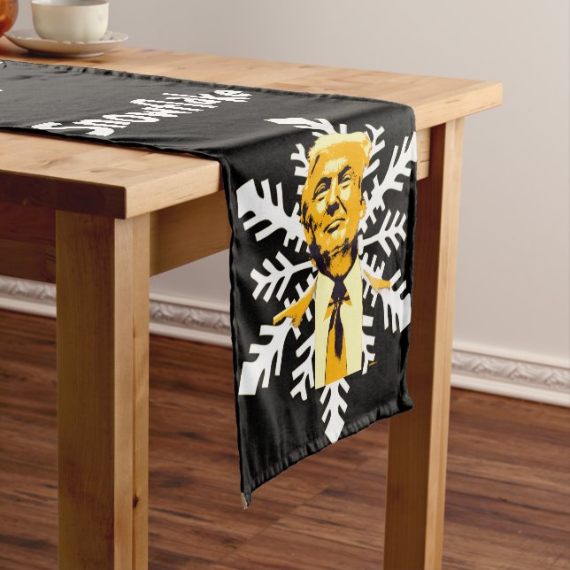 Trump/Snowflake Table Runner (In Situ)