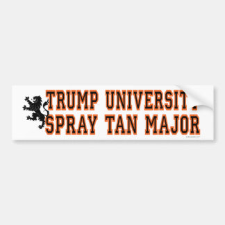TRUMP SPRAY TAN MAJOR BUMPER STICKER