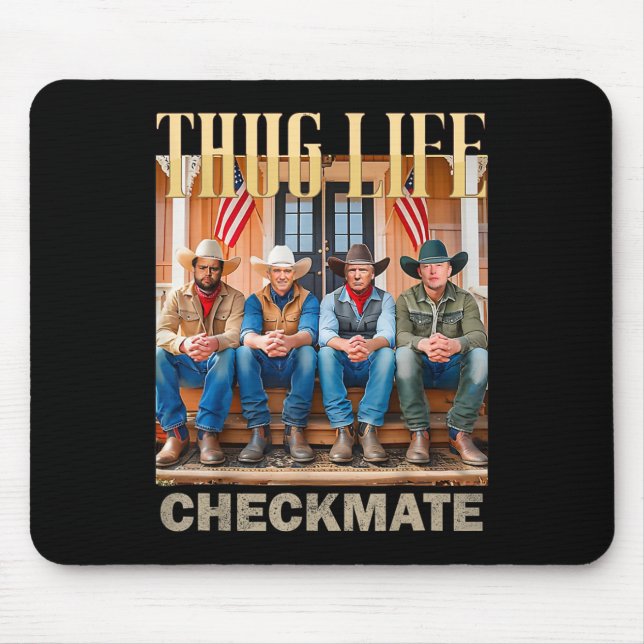Trump Squad Thug Life Trump Vance Kennedy Elon  Mouse Pad (Front)
