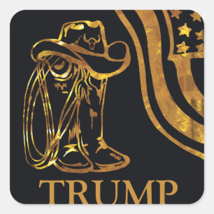 TRUMP SQUARE STICKER