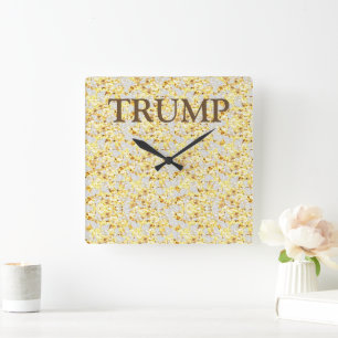 TRUMP SQUARE WALL CLOCK
