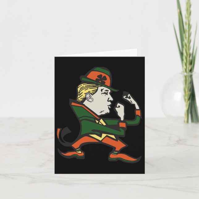 Trump St. Paddy's Funny Trump St Patricks Day  Card (Front)