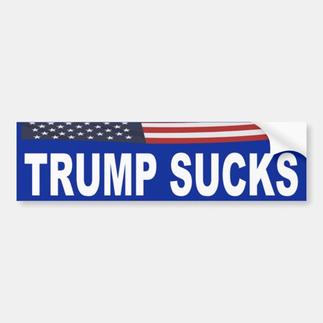 Trump Sucks Bumper Sticker (Front)