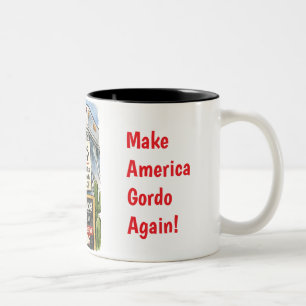 Trump Tacos (Satire!) Two-Tone Coffee Mug