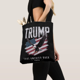 Trump Take America Back 2024 Election Vintage Tote Bag