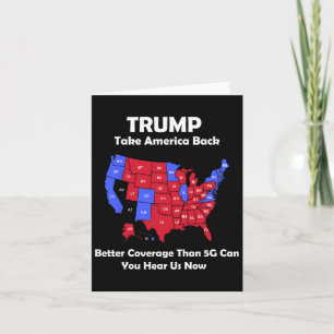 Trump Take America Byck Usa Map - Better Coverage  Card