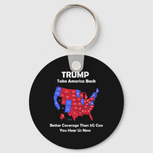 Trump Take America Byck Usa Map - Better Coverage  Key Ring