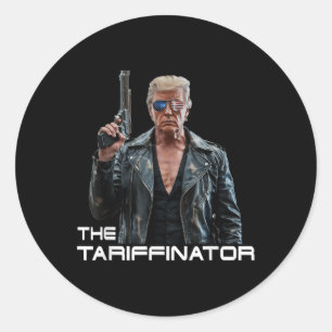 Trump Tariffinator Liberation Day Tariff Deal Classic Round Sticker