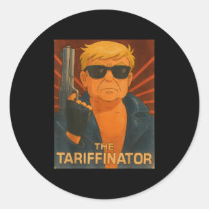 Trump Tariffinator Liberation Day Tariff Deal Men Classic Round Sticker
