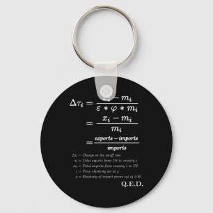 Trump Tariffs Are Taxes – Math Proof Formula Polit Key Ring