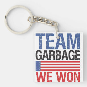 Trump - Team Garbage We Won Key Ring