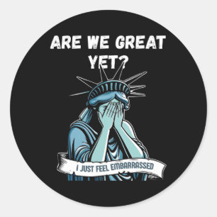 Trump Tees Anti Trump Anti Republican Conservative Classic Round Sticker