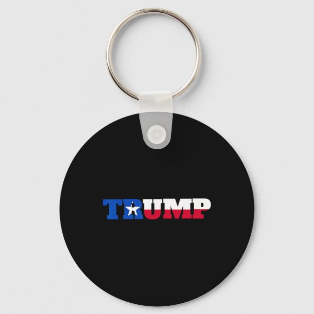 Trump Texans For Trump  Key Ring (Front)