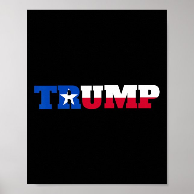Trump Texans For Trump  Poster (Front)