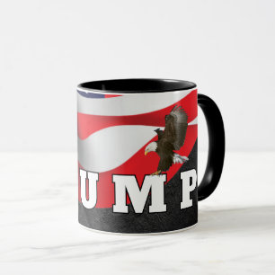 Trump Text With Bald Eagle Mug