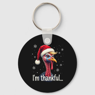 Trump Thanksgiving Christmasi'm Thankful Trump Won Key Ring