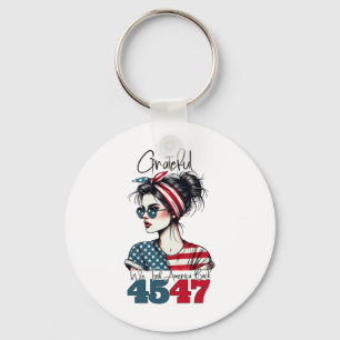 Trump Thanksgiving Grateful We Took America Byck M Key Ring