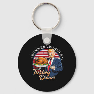 Trump Thanksgiving Humour Funny Trump Winner Winne Key Ring