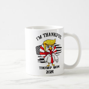 Trump Thanksgiving I'm Thankful Trump Won 1  Coffee Mug