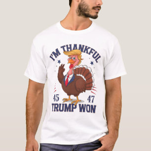 Trump Thanksgiving I'm Thankful Trump Won 6  T-Shirt