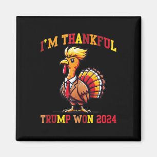 Trump Thanksgiving Im Thankful Trump Won Tank Top Magnet
