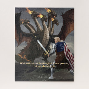 Trump the Knight Battling the Hydra Puzzle