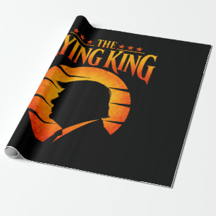 Trump The Lying King Sarcastic Humour Wrapping Paper