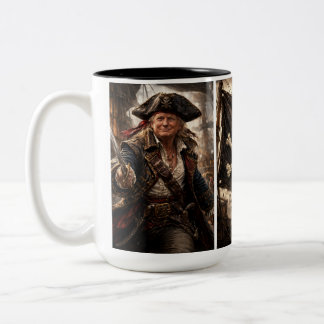 Trump the Pirate Two-Tone Coffee Mug