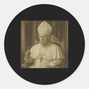 Trump The Pope Classic Round Sticker