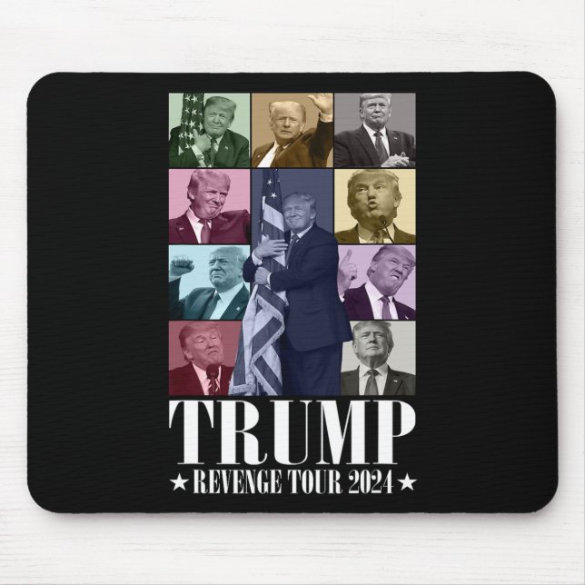 Trump The Revenge Tour 2024 Funny  Mouse Pad (Front)