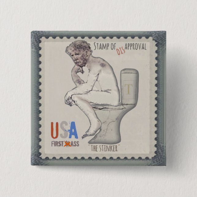 Trump the Stinker Button (Front)