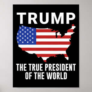 Trump The True President Of The World Poster