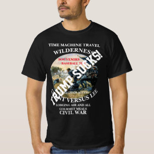 Trump TIME MACHINE TRAVEL BATTLE WILDERNESS 2045 T-Shirt