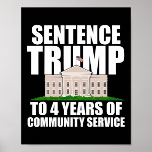Trump To 4 Years Of Community Service 7  Poster