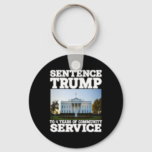 Trump To 4 Years Of Community Service White House  Key Ring