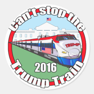 Trump Train 2 Classic Round Sticker