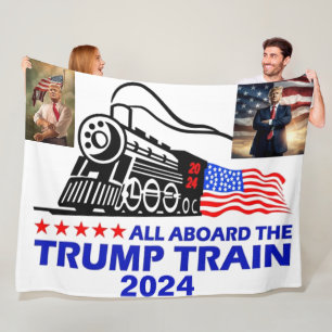 TRUMP TRAIN 2 FLEECE BLANKET