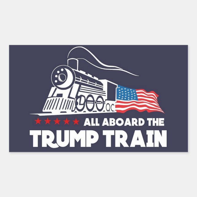 Trump Train Rectangular Sticker (Front)