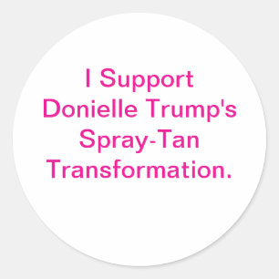 Trump Transitioned Comic Art Hankamer Artjunkhaus Classic Round Sticker