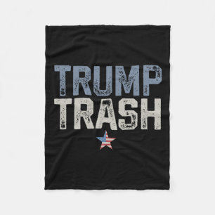 Trump Trash 2024 Garge For Trump Proud Mega Garge  Fleece Blanket