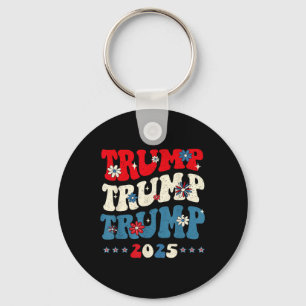 Trump Trump Trump 2025 President Inauguration 45 4 Key Ring