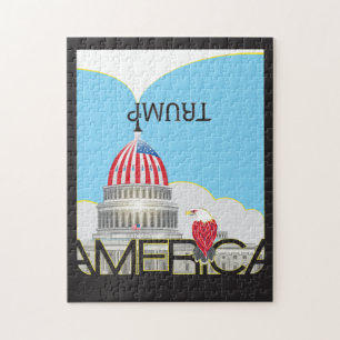 TRUMP Trumpet & Capitol Jigsaw Puzzle