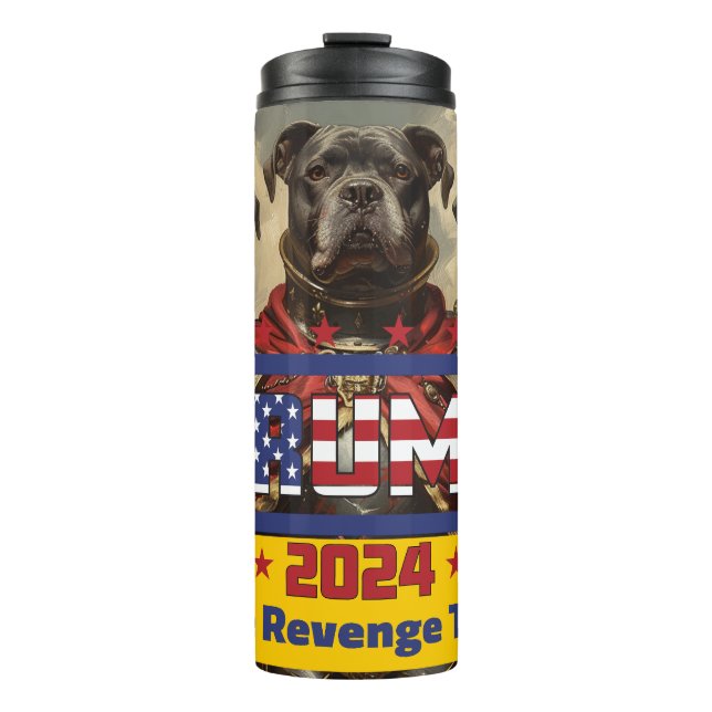 Trump Tumbler: "Revenge Tour" (3 Pit Knights) Thermal Tumbler (Front)