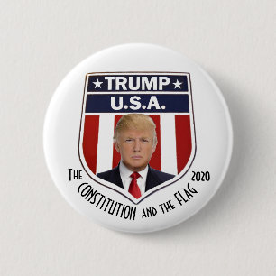 TRUMP U.S.A. 6 CM ROUND BADGE