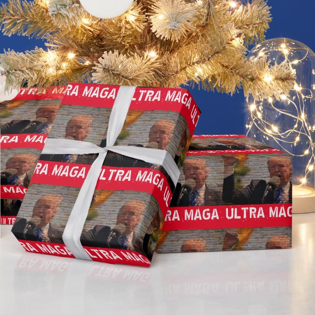  TRUMP ULTRA MAGA GRAFFITI CHRISTMAS  WRAPPING PAPER (Holidays)